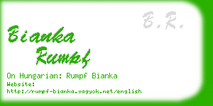 bianka rumpf business card